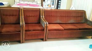 Five seater sofa brown colour