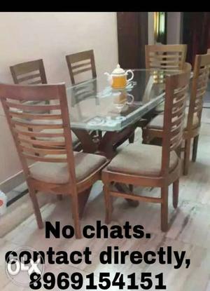 6 Seater Dining Table. (Price Negotiable)