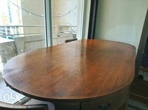 6 seater wooden dining table at throw away price