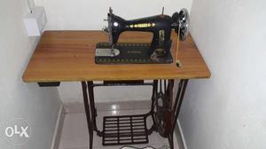 Black And Brown Sewing Machine