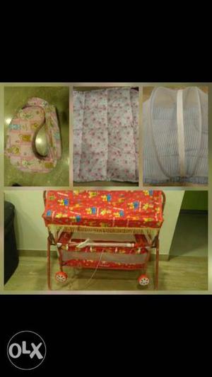 Cradle,Feeding Pillow,Baby Bed and Baby Wrapper