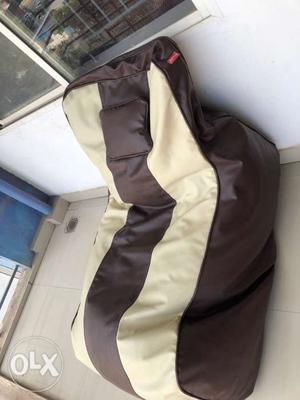 Dark brown bean bag for sale