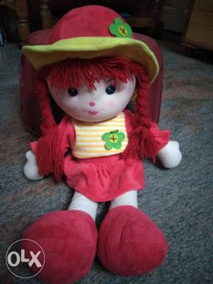 Girl In Red Dress Plush Toy