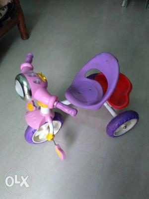 Girl's Purple Ride-on Trike