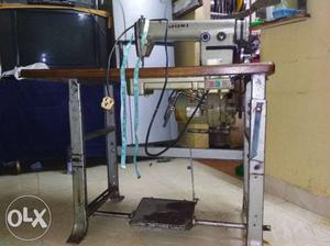 Gray And Black Juki Treadle Sewing Machine
