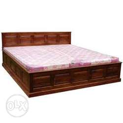King Size Wooden Bed Storage