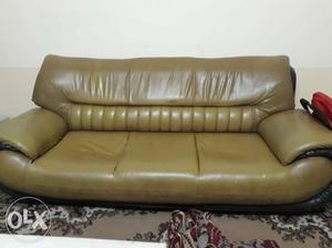 Leather sofa set for sale if any one interested