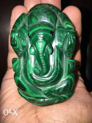 Precious Ganesha Idol made from Jade stone