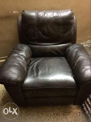 Pure Leather Rocking Recliner. Very comfortable &