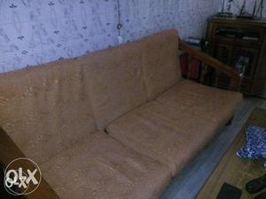 Pure Teak Wood Sofa Set 3+1+1 with cushions