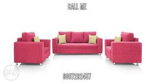 Red And Yellow Sofa Set