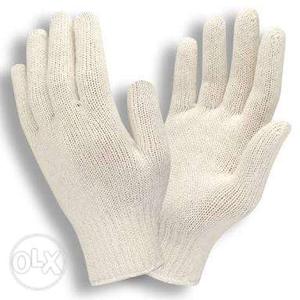 Safety gloves --"White, grey, navy blue "