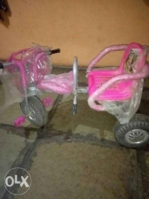 Toddler's Magenta And Gray Trike