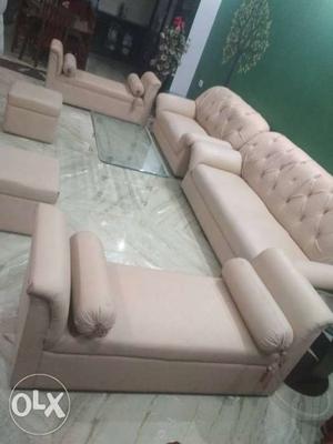 Very attractive and beautiful latherite sofa set