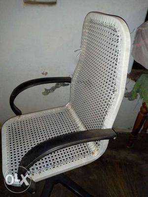 White And Black Padded Armchair