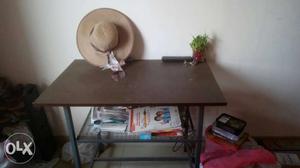 Wooden table with storage in excellent condition