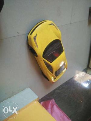 Yellow Coupe Die-cast Toy