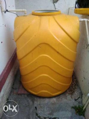 Yellow Plastic Drum