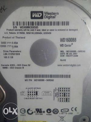 160 Gb Hard disk WD