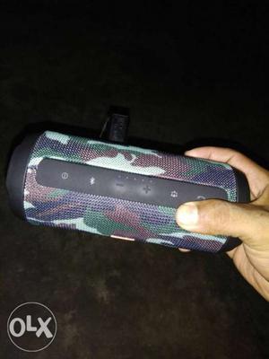 Black And Green Camouflage Portable Speaker