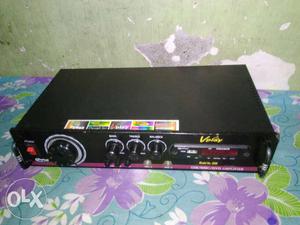 Black And Red Stereo Amplifier
