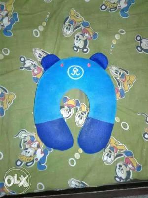 Blue And White Neck baby pillow very good condition