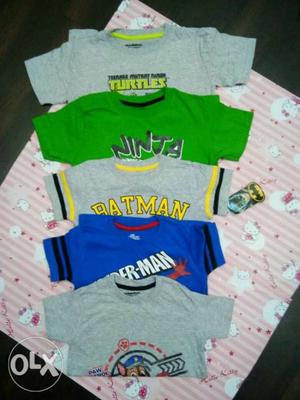 Boys Marvel T-shirts Brand; Nickelodeon Spiderman