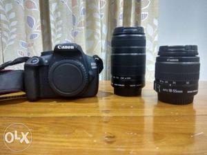 Canon d with two lens mm and zoom lens and 32 GB