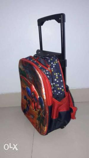 Colourful School Bag with Wheels