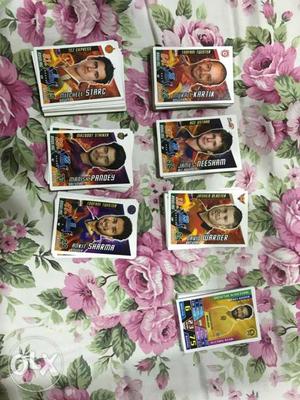 Cricket attax Total 300 cards 50 silver cards 15