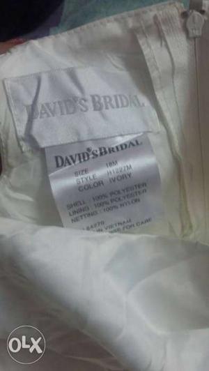 David's Bridal Clothe Tag