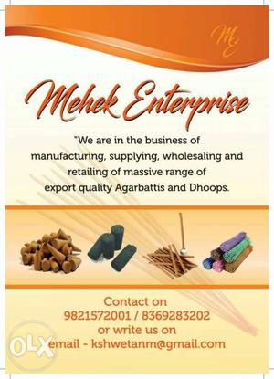 Export quality agarbatties wholesale n retail