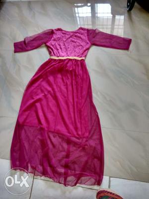 Frock pink colour(8 -10 yrs old girl)
