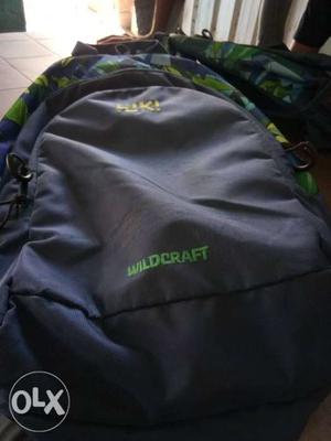 Gray And Green Wildcraft Backpack