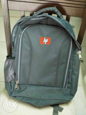 Gray And Red HP Backpack