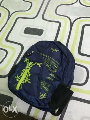 Green And Blue Backpack
