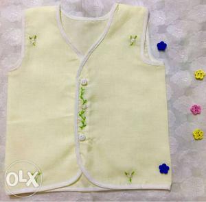 Hand embroidered baby clothes