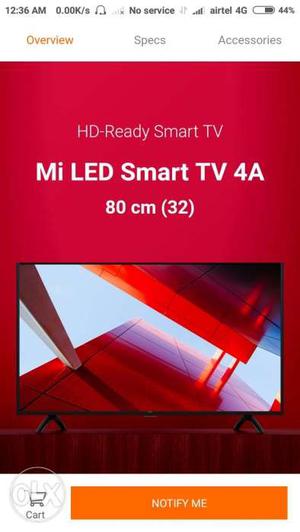 Mi 4a led tv 32inch (80cm) with bill with