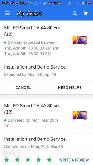 Mi led new seal pack with only 699 extra (order