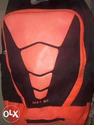 Orange And Black Max Air Backpack
