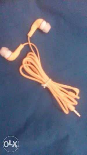 Orange Earbuds