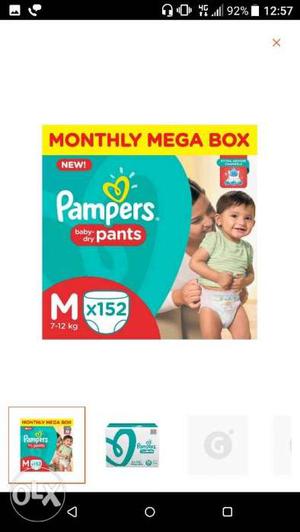 Pampers M Size 152 Diapers Mrp:/- I will give
