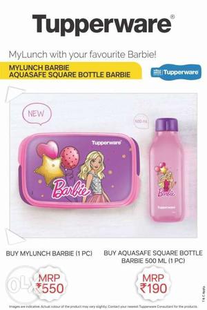 Pink And Purple Barbie Lunchbox