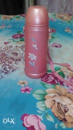 Pink Plastic Portable Thermos