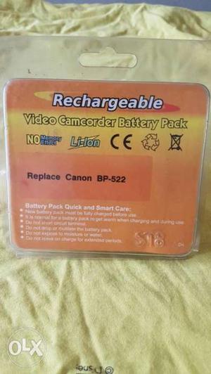 Rechargeable Video Camcorder Battery Pack