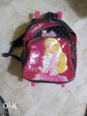 Red And Black Barbie Backpack