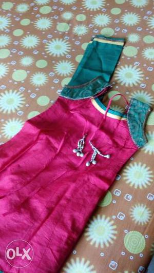Salwar suit with embroidery work for 3-5 yrs girl