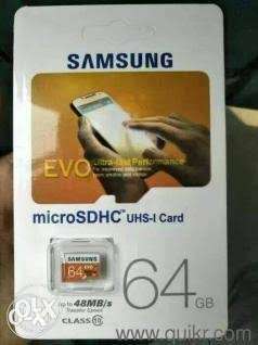 Samsung 64GB MicroSDHC Card Pack Brand new.