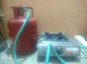 Set of mini gas cylendr and chulha with 1.5kg gas