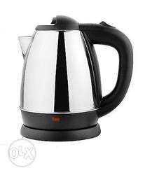 Silver And Black Electric Kettle